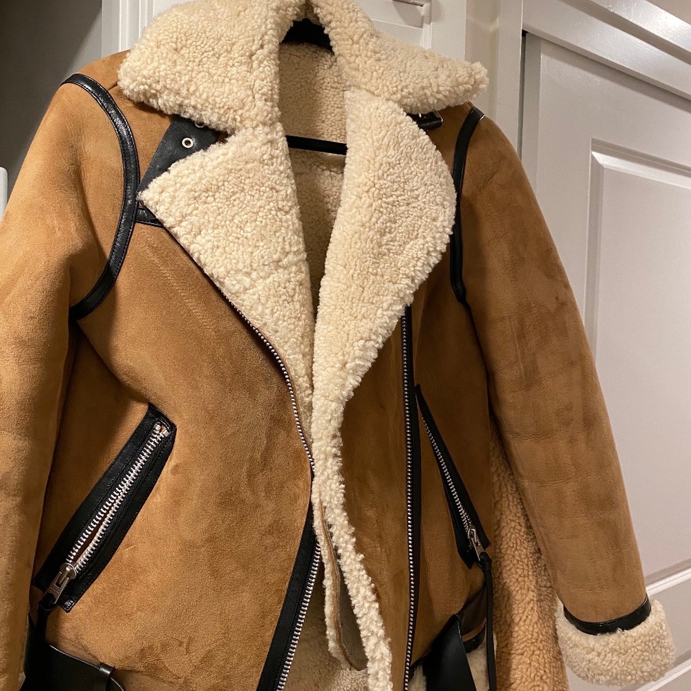 All Saints sheepskin jacket